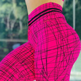 New Women Yoga Leggings High Quality Push Up Elastic Workout Scrunch Booty Pants High Waist Water droplets Tight Legging S-XL